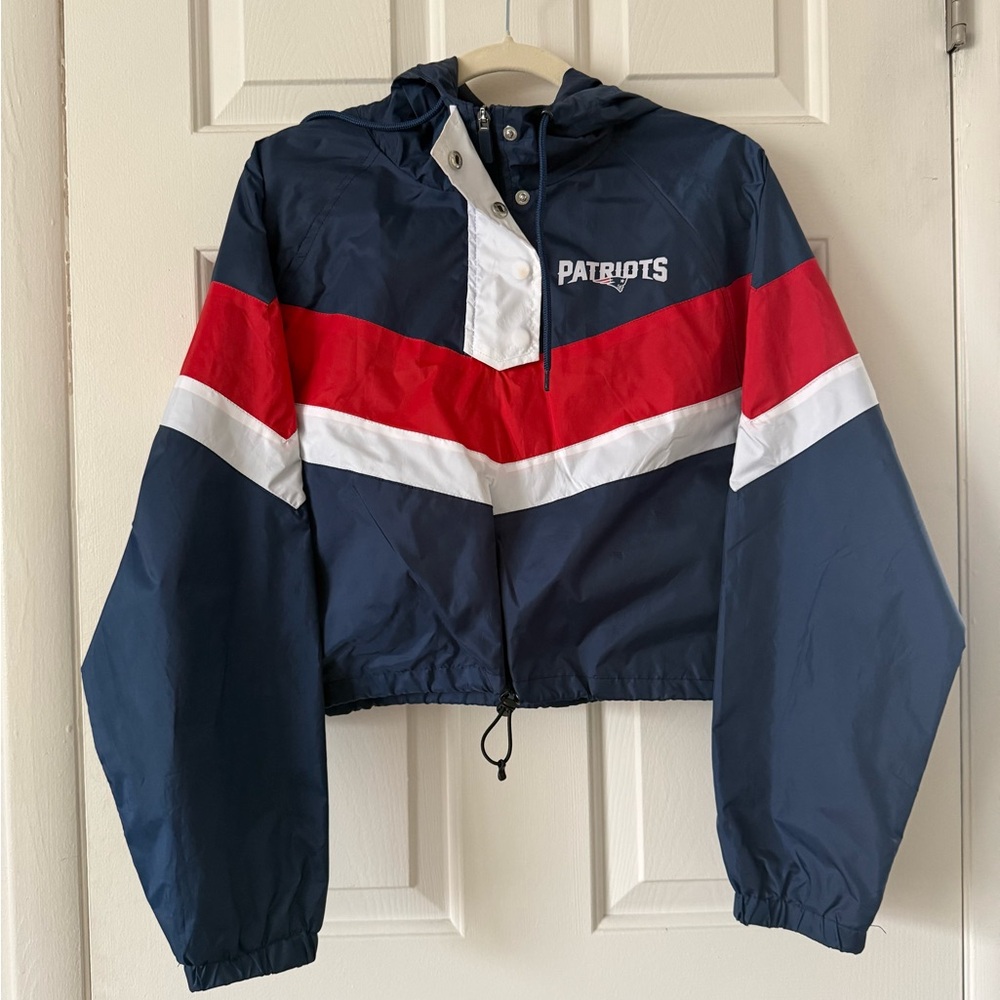 Patriots Colorblock Windbreaker Jacket